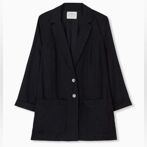 Torrid Linen Black Blazer